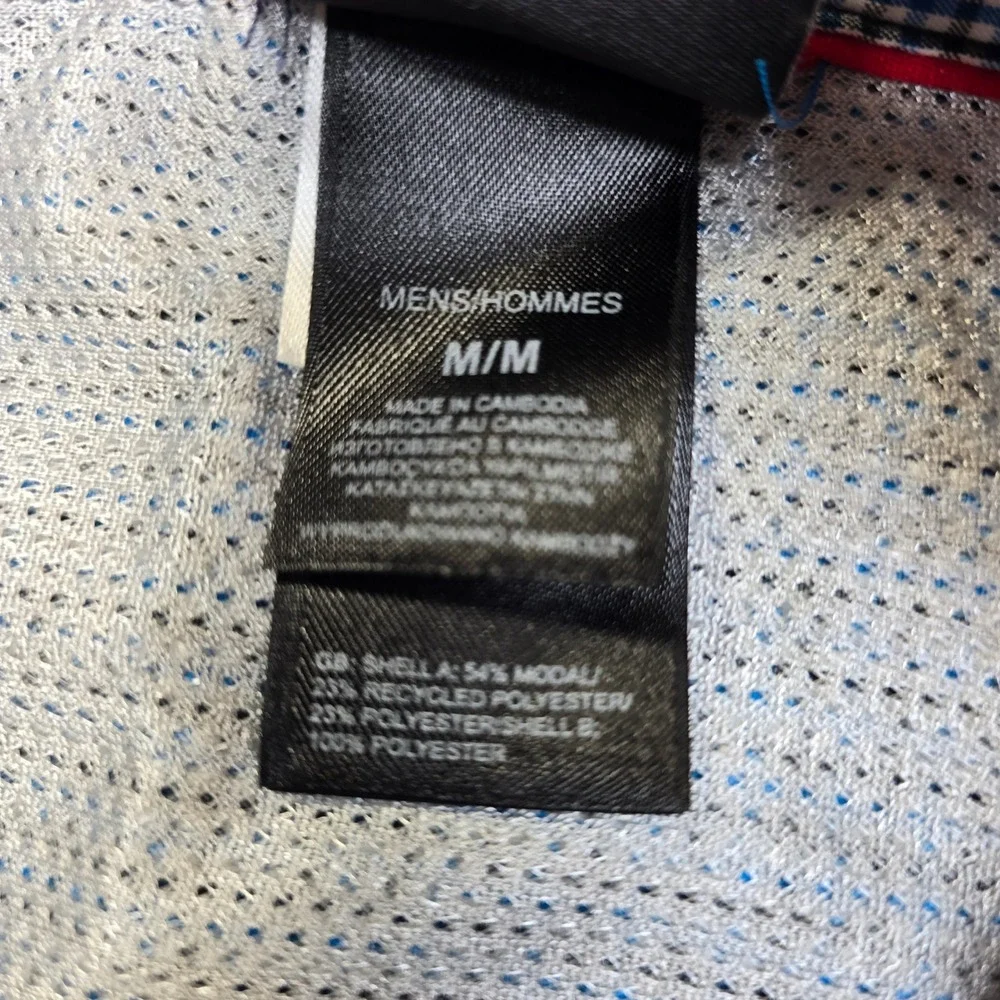 The North Face Short‎ Sleeve Shirt Mens Medium Blue Plaid Button Up